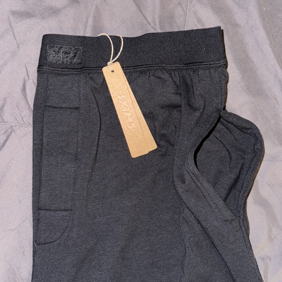 SKIMS BOYFRIEND LOOSE PANTS ONYX - Picture 2 of 8